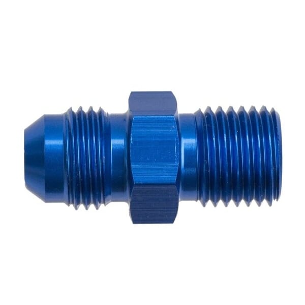 Red Horse Performance -06 MALE AN/JIC FLARE TO M10X1.0 INVERTED ADAPTER - BLUE 8161-06-10-1 - main